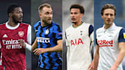 Ainsley Maitland-Niles, Cristian Eriksen, Dele Alli, Ben Davies
