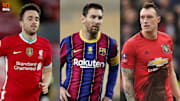 Diogo Jota, Lionel Messi, Phil Jones