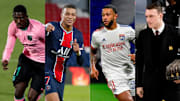 Ousmane Dembele, Kylian Mbappe, Memphis Depay, Phi Jones