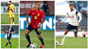 Thiago, Alli, Luis Suarez et Cavani. 
