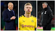 Zidane, Haaland et Solskjaer.
