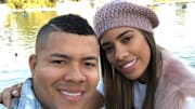 Quintana junto a su esposa en 2018