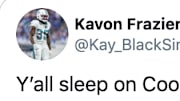 Former Dallas Cowboys DB Kavon Frazier defends Cooper Rush after the Andy Dalton signing.