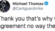 New Orleans Saints star Michael Thomas can't believe Tony Romo will be makin $17 million per year with CBS. 