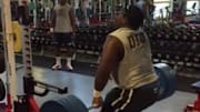 Minnesota VIkings Michael Pierce put up an absurd 405 pounds on the power-clean