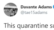 Davante Adams showed his dismay for the quarantine as he revealed cancelled plans to workout with fans