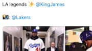 LeBron James was seen pulling up to Memphis in a Jackie Robinson jersey