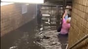 Subway flooding in New York City