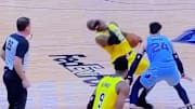 Los Angeles Lakers F LeBron James flopped against Memphis Grizzlies' Dillon Brooks