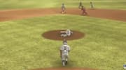 A pitcher from "Super Mega Baseball 3" got drilled in the crotch.