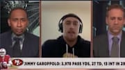 George Kittle went on First take today to defend criticisms of his 49ers teammate Jimmy Garoppolo.