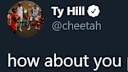Tyreek Hill clapped back at a fan on Twitter