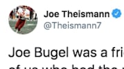 Former Washington Redskins QB joe Theismann paid tribute to the late Joe Bugel.