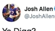 Buffalo Bills QB Josh Allen had a great tweet in response to his team acquiring Stefon Diggs.