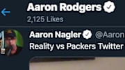 Packers QB Aaron Rodgers liked a tweet that mocked fans for celebrating the Devin Funchess signing