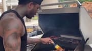 Aroldis Chapman is an aspiring pitmaster based on his Instagram videos