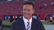 Drew Brees' hair during his debut on NBC