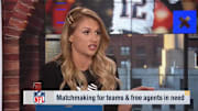 NFL Network's Jane Slater connects Amari Cooper to the Philadelphia Eagles during a free agent segment.