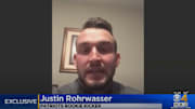 New England Patriots kicker Justin Rohrwasser in a television interview with WBZ-TV in Boston