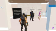 One mini-game quest in Fortnite's March Through Time Creative map teleports players to an exhibit depicting a segregated restroom.