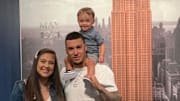 Báez se casó en 2019 con Irmarie Márquez, su novia de toda la vida
