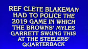 What is...Cleveland Browns defensive end Myles Garrett's helmet?