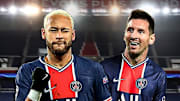 Neymar et Lionel Messi sous le maillot parisien.