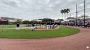 Luke Voit trolls the Houston Astros during the Yankees Batting Practice