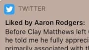 Aaron Rodgers seems to like the idea of a reunion of Clay Matthews.