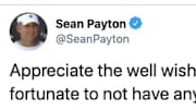 Saints head coach Sean Payton thanked NFL fans on Twitter after testing positive for the coronavirus.