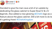 This Chiefs fan's man cave is tremendous.