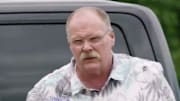 Chiefs head coach Andy Reid arrived to the team facility in style.