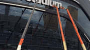 Allegiant Stadium in Las Vegas is close to being completed.