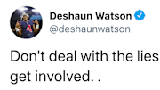 Deshaun Watson seems a bit fed up with the Texans