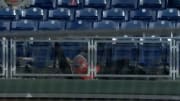 Zack Hample falls chasing a home run ball at Citizens Bank Ballpark