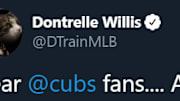 Former Marlins pitcher Dontrelle Willis trolls Chicago Cubs fans.