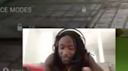 Saints RB Alvin Kamara playing Call of Duty on Twitch