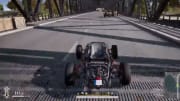 This player took the risk of driving across a bridge and managed to barely escape