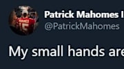 Patrick Mahomes jokes around about Joe Burrow's hand measurement