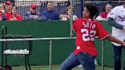 El hermano menor de Juan Soto logró conectar un jonrón en el Nationals Winterfest