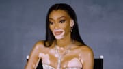 Winnie Harlow Prioritizes Skincare Through Her Busy, Glamorous Lifestyle