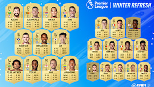 ents ​EA Sports have released their annual winter refresh for FIFA 19 Ultimate Team, which has seen an increase in the ratings of 23 Premier League players, as...