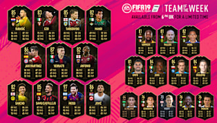 W 24 ​On FIFA 19 Ultimate Team, Wednesday means only one thing: fresh selection of Team of the Week cards.  Giving players boosted stats and attributes to...