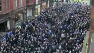 ​FC Schalke 04 fans have travelled in numbers for their side's second leg of the Champions League last 16 clash with Manchester City at the Etihad.  The...