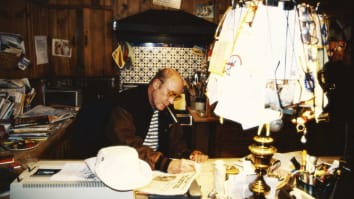 Hunter S. Thompson at his <a href=