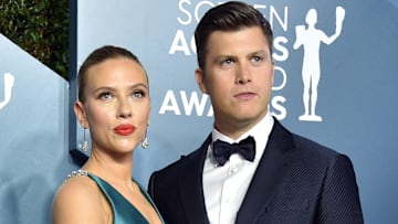 Scarlett Johansson and Colin Jost at the 26th Annual Screen Actors Guild Awards