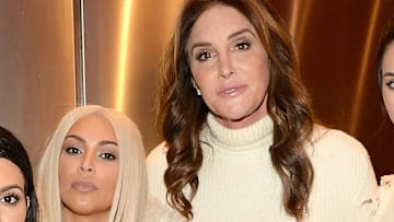 Kim Kardashian is all smiles with Caitlyn Jenner and Sophia Hutchins at the Vanity Fair Oscars party