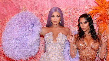 Kylie Jenner and Kim Kardashian at the 2019 Met Gala Celebrating Camp: Notes on Fashion
