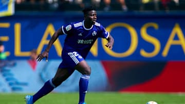 VILLAREAL, SPAIN - SEPTEMBER 21: Mohammed Salisu Abdul of Real Valladolid in action during the Liga match between Villarreal CF and Real Valladolid CF at Estadio de la Ceramica on September 21, 2019 in Villareal, Spain. (Photo by David Aliaga/MB Media/Getty Images)