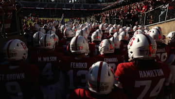 PALO ALTO, CA - AUGUST 31: The Stanford Cardinal takes the field for their game against the San Diego State Aztecs at Stanford Stadium on August 31, 2018 in Palo Alto, California. (Photo by Ezra Shaw/Getty Images)